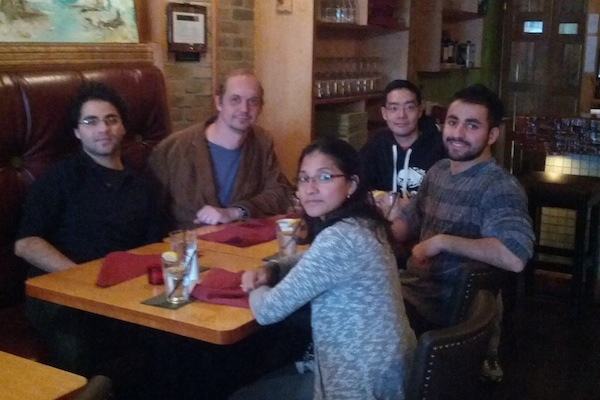 Lunch at Koosh Bistro, December 2013