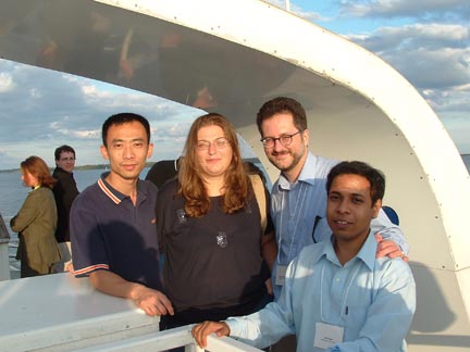 Moot (2004, Kingston) (L-R) Hao, Veronica, Dr. Melacini, Rahul